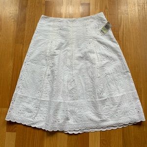 Cotton pleated A line midi - NWT